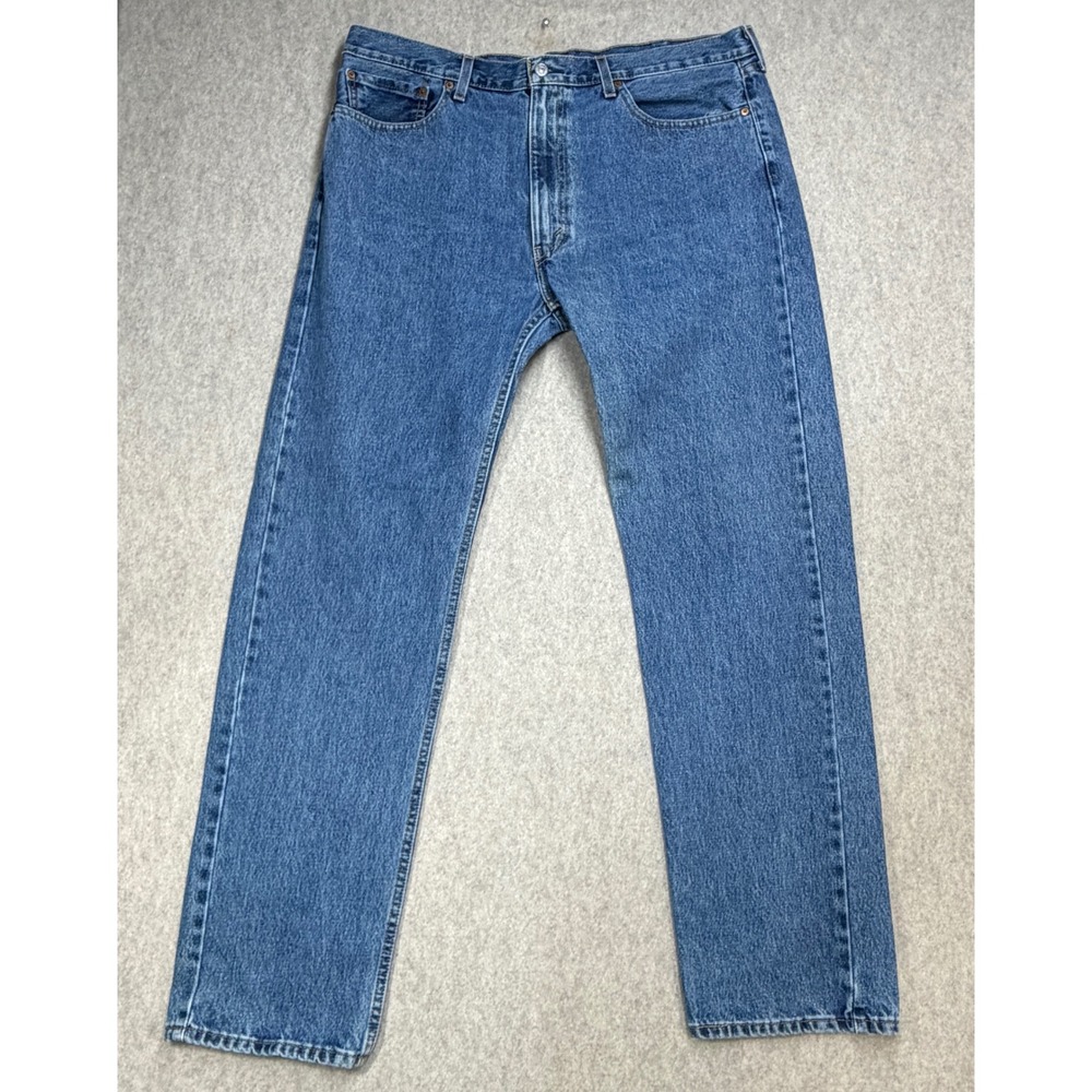 Levi's 505 Jeans Mens 40x32 Regular Fit Blue Classic Americana Workwear Rugged